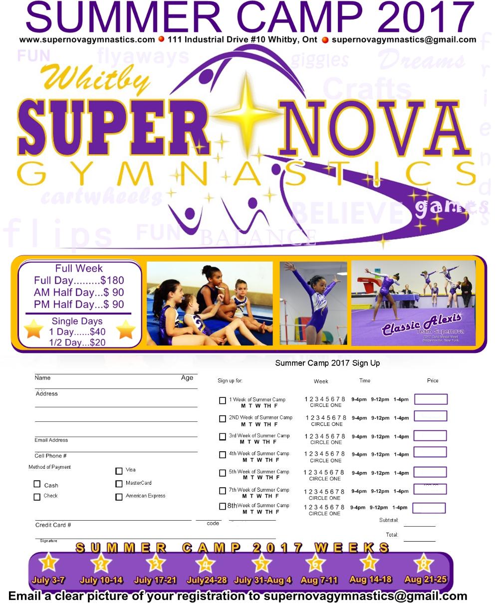summer camp calendar template